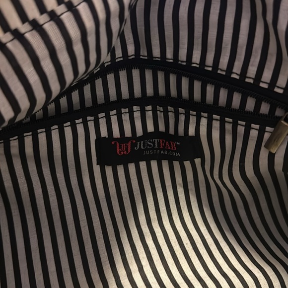 Just fab black /tan purse large size - Picture 3 of 3